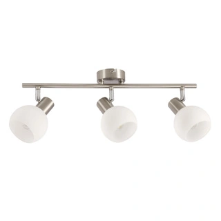 Lampa sufitowa Novo listwa ze szklanymi kloszami 3-punktowa do salonu