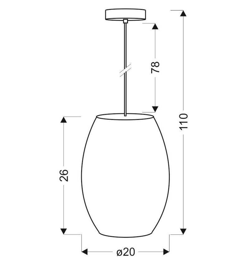 Lampa sufitowa wisząca Candellux Corn 31-92536 E27 fiolet - detal