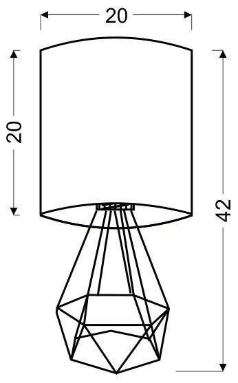 Lampa stołowa GRAF 41-62925 detale