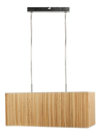 Lampa wisząca z abażurem Cajman podłużna do jadalni E27