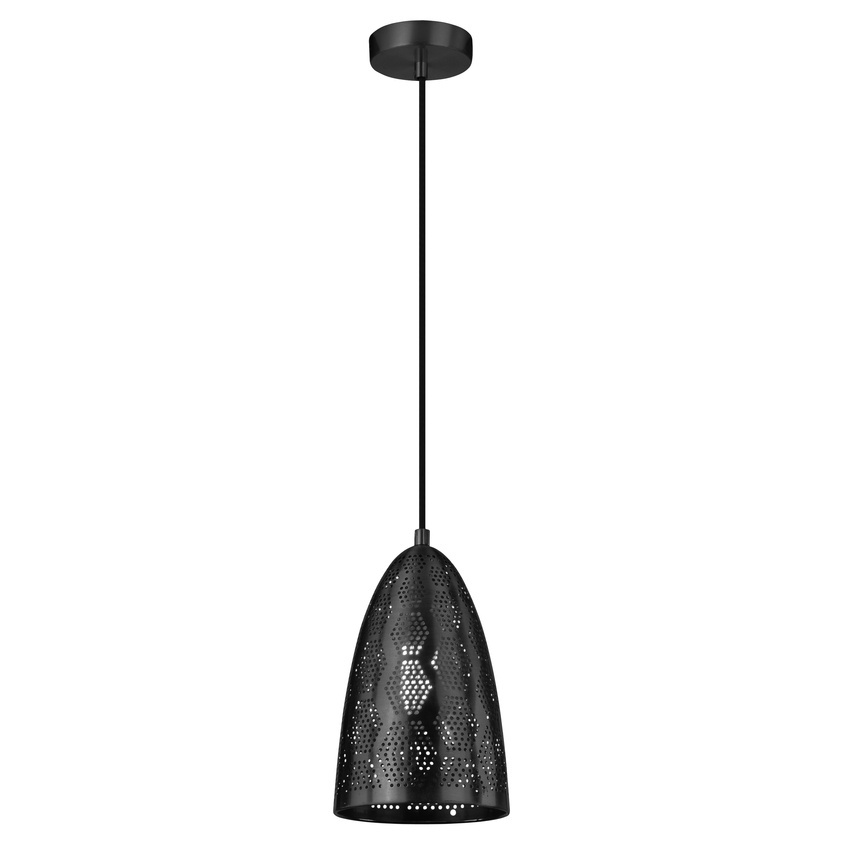 Bene zwis 20/33 stożek 1x60w e27 ażurowy czarny - Candellux