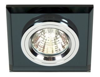 Oprawa halogenowa kwadratowa punktowa czarna GU10