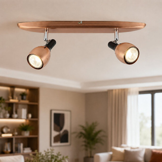 Lampa sufitowa Cross listwa regulowana 2-punktowa metalowa