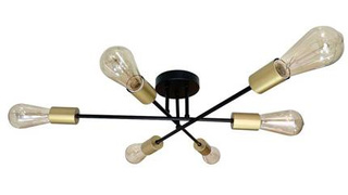 Lampa sufitowa Crespilo 6-punktowa do salonu