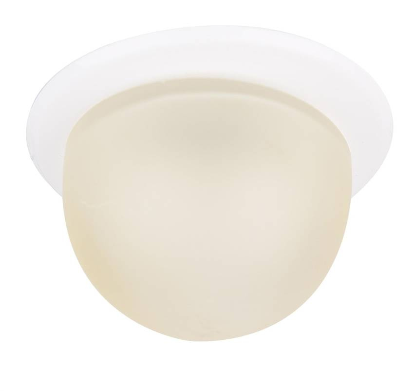 Lampa wpuszczana okrągła biała szklana G4 do sufitu wewnętrzna