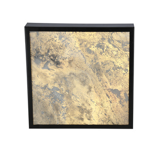 Plafon Luxan kwadratowy 29x29 czarny LED 4000K fornir kamienny