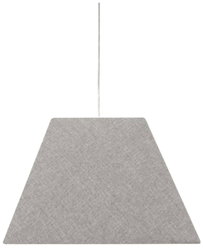 Lampa wisząca z abażurem Standard szara tkaninowa nowoczesna E27