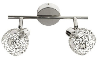 Lampa sufitowa Aron listwa 2-punktowa do salonu