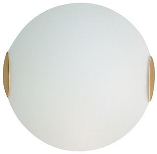 Plafon Sara okrągły biały metalowo-szklany 30 cm 1-punktowy