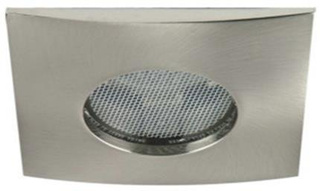 Oprawa stropowa kwadratowa srebrna matowa IP65 metalowa do łazienki