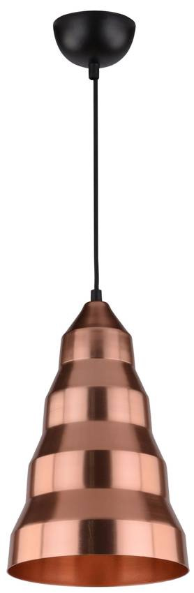 Lampa wisząca Vesuvio metalowa do salonu i jadalni miedziana 1xE27