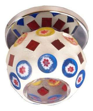 Oprawa stropowa okrągła mozaika kolorowa G4 dekoracyjna