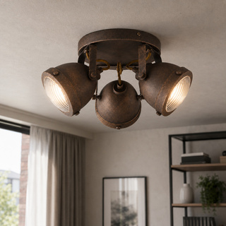 Lampa sufitowa FRODO reflektor regulowana 3-punktowa metalowa