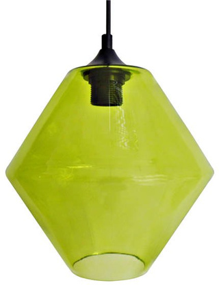 Lampa wisząca Bremen szklana zielona pojedyncza do salonu 1xE27