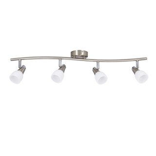 Lampa sufitowa Selia listwa ze szklanymi kloszami regulowana 4-punktowa