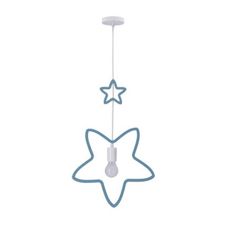 Lampa wisząca dziecięca Single gwiazdka niebieska LED 3000K metalowa MDF