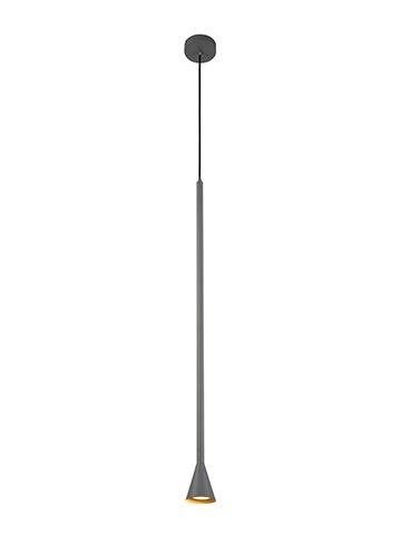 Lampa wisząca tuba Tucson szara metalowa GU10 pojedyncza