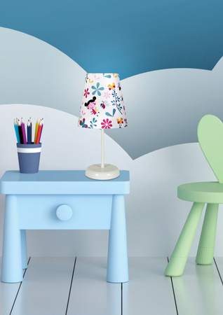 Lampka nocna Girl dziecięca z abażurem wielokolorowa 1xE14 Candellux