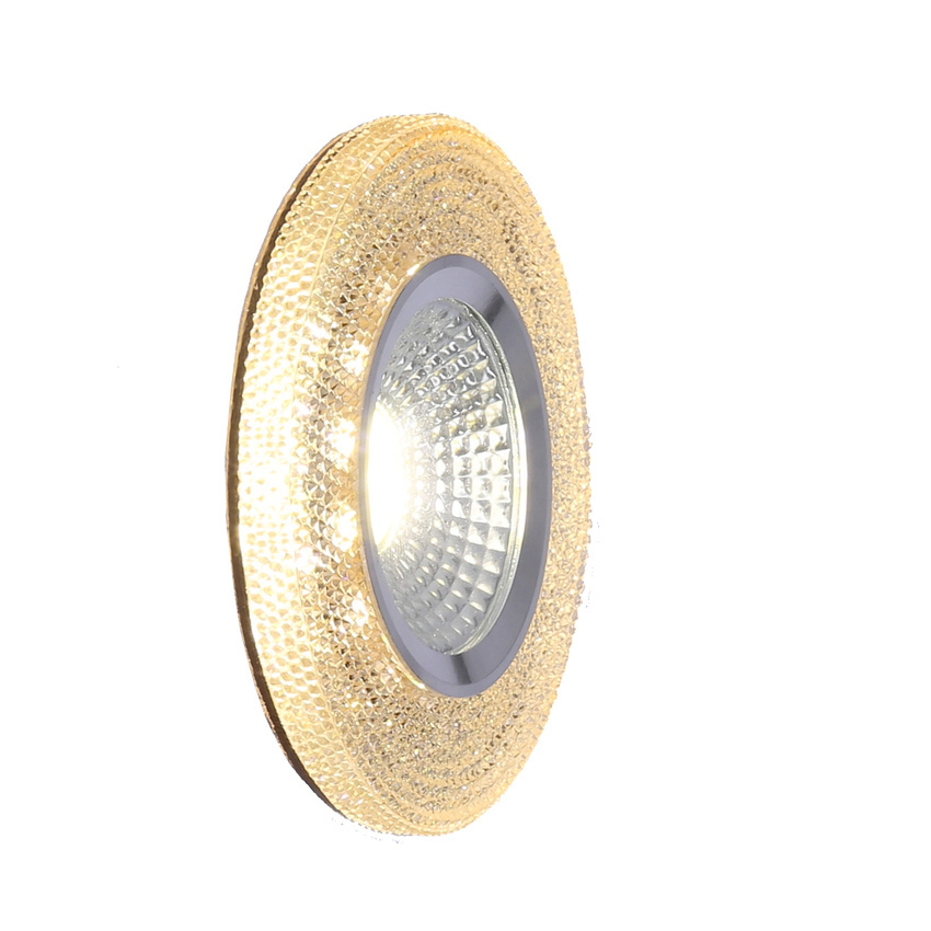 Oprawa stropowa bursztynowa LED 5W SAK-04 zbliżenie