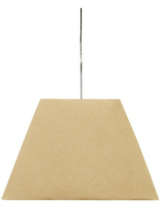Lampa wisząca z abażurem Standard kremowa nowoczesna pojedyncza E27
