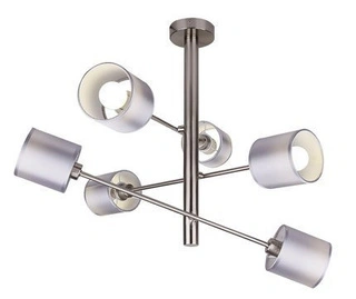 Lampa sufitowa Sax z abażurami regulowana 6-punktowa do salonu