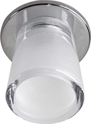 Oprawa stropowa okrągła chrom szkło matowe G4