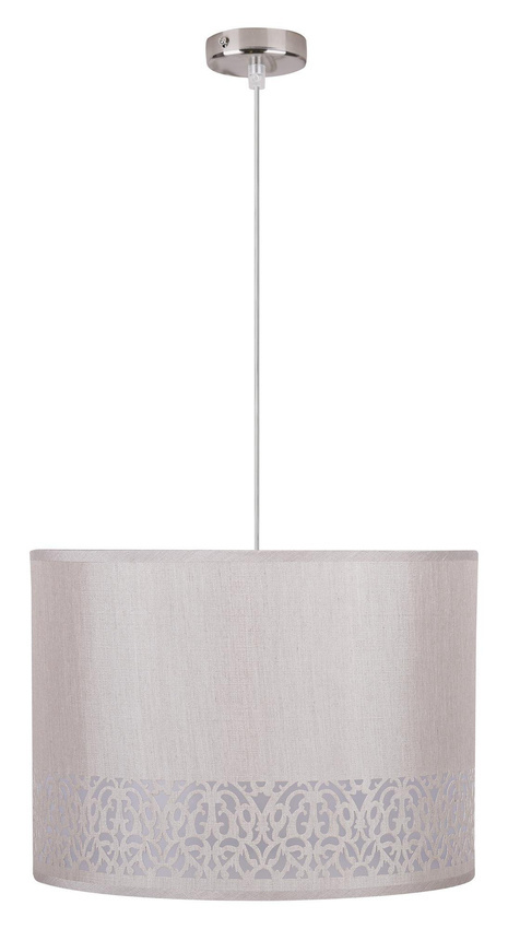 Lampa wisząca z abażurem Arabesca kremowa do salonu i sypialni