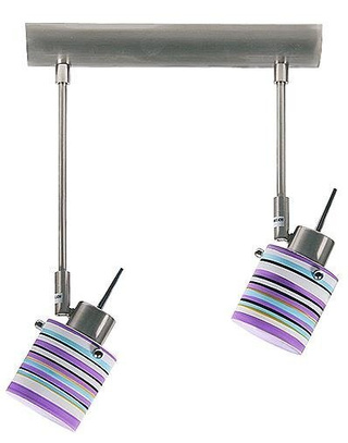 Lampa sufitowa Colore listwa spot regulowana 2-punktowa do salonu