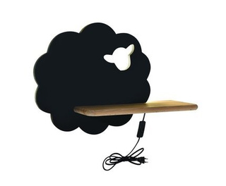 Kinkiet Sheep półka LED do pokoju dziecięcego czarny 5W 4000K