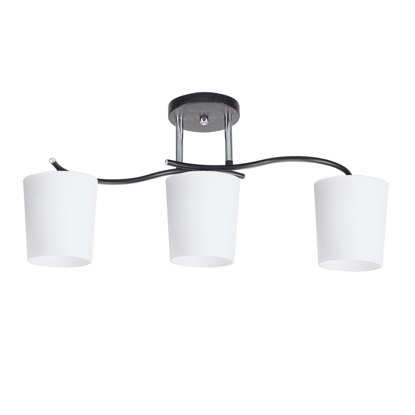 Lampa sufitowa Esnyr ze szklanymi kloszami 3-punktowa do salonu