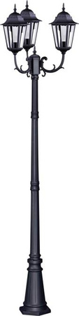 Wysoka zewnętrzna lampa stojąca K-7006A2/3 czarna z serii LOZANA KAJA