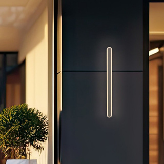 Lampa zewnętrzna elewacyjna STICK – minimalistyczny kinkiet LED 90 cm 28W - nowoczesne oświetlenie zewnętrzne IP65