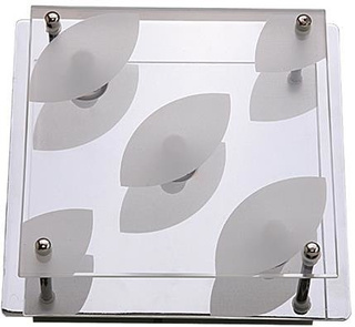 Plafon Gama kwadratowy srebrny 25 cm 3x40W G9