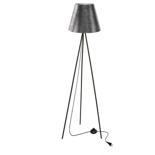 Lampa podłogowa PLATINO trójnóg z abażurem do salonu 1-punktowa