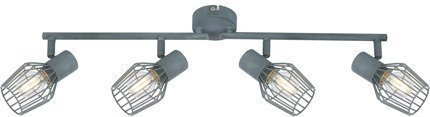 Lampa ścienna sufitowa listwa 4X40W E14 szary VIKING 94-68033