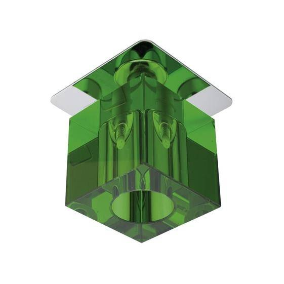 Oprawa stropowa chrom kryształ zielony G4 20W SK-18 Candellux 2280236