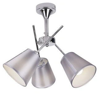 Lampa sufitowa Vox z abażurami regulowana 3-punktowa do salonu