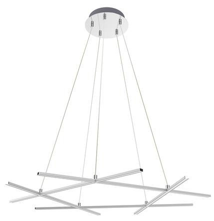 lampa sufitowa wisząca candellux apeti andros led srebrny 4000k