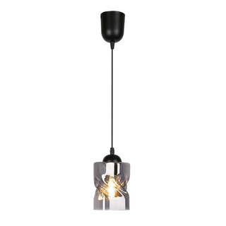 Lampa wisząca Felis szklana czarna dymiona pojedyncza do salonu E27