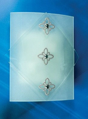 Plafon Donna kwadratowy do salonu biały 26 cm E27 Candellux