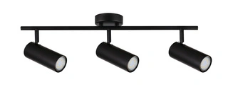 Lampa sufitowa Colly czarna listwa regulowana 3-punktowa do salonu