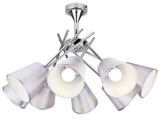 Lampa sufitowa Vox z abażurami regulowana 8-punktowa do salonu