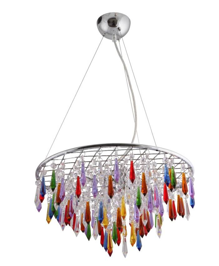 Candellux Lighting Lampa wisząca chrom z kryształkami Vegas 34-87280