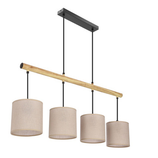 Lampa wisząca z abażurami Combi beżowe abażury 4-punktowa do jadalni