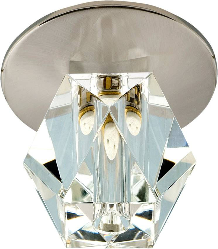 Oprawa stropowa chrom kryształ bezbarwny G4 20W SK-16 Candellux w aranżacji