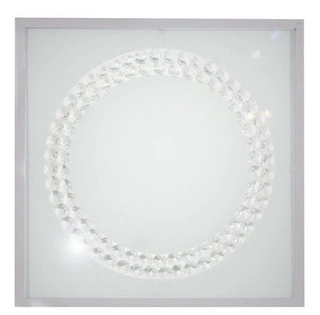 Plafon LED Lux kwadratowy 29 cm 16W 6500K biało-srebrny