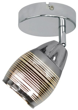 Kinkiet Milton regulowany metalowy chrom do salonu nad lustro E14