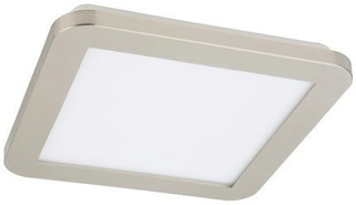 Plafon do łazienki NEXIT minimalistyczny – srebrny satynowy 22,5 cm – plafon z funkcją ściemniania LED 3000K 12W IP44