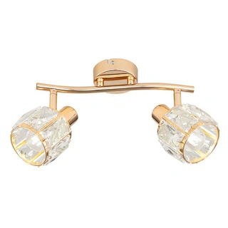 Lampa sufitowa Dubai listwa ze szklanymi kloszami 2-punktowa do salonu