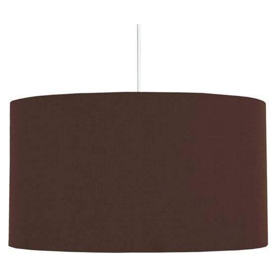 Lampa wisząca z abażurem Onda brązowa nowoczesna do salonu E27